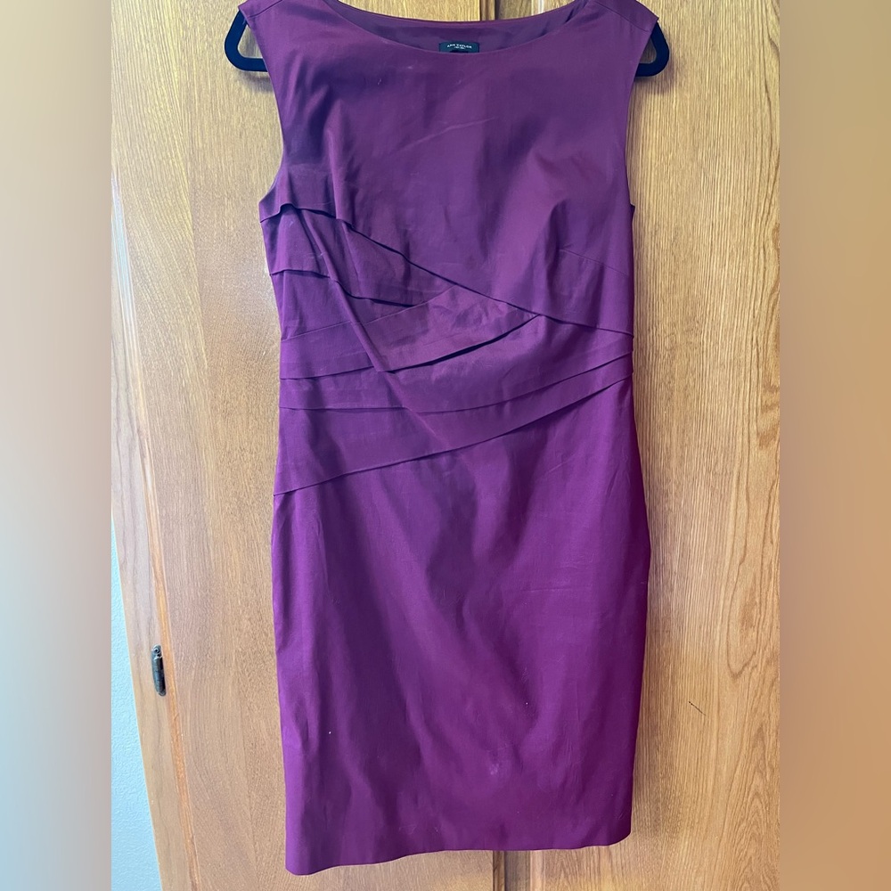 Ann Taylor Rich Burgundy Dress